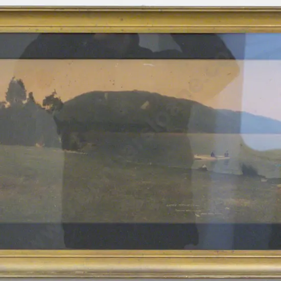 R P Moore (1881-1948) - Vintage Panoramic Photograph of Lake Kaniere