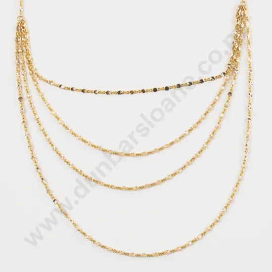 14ct Fine Multi Chain Necklace
