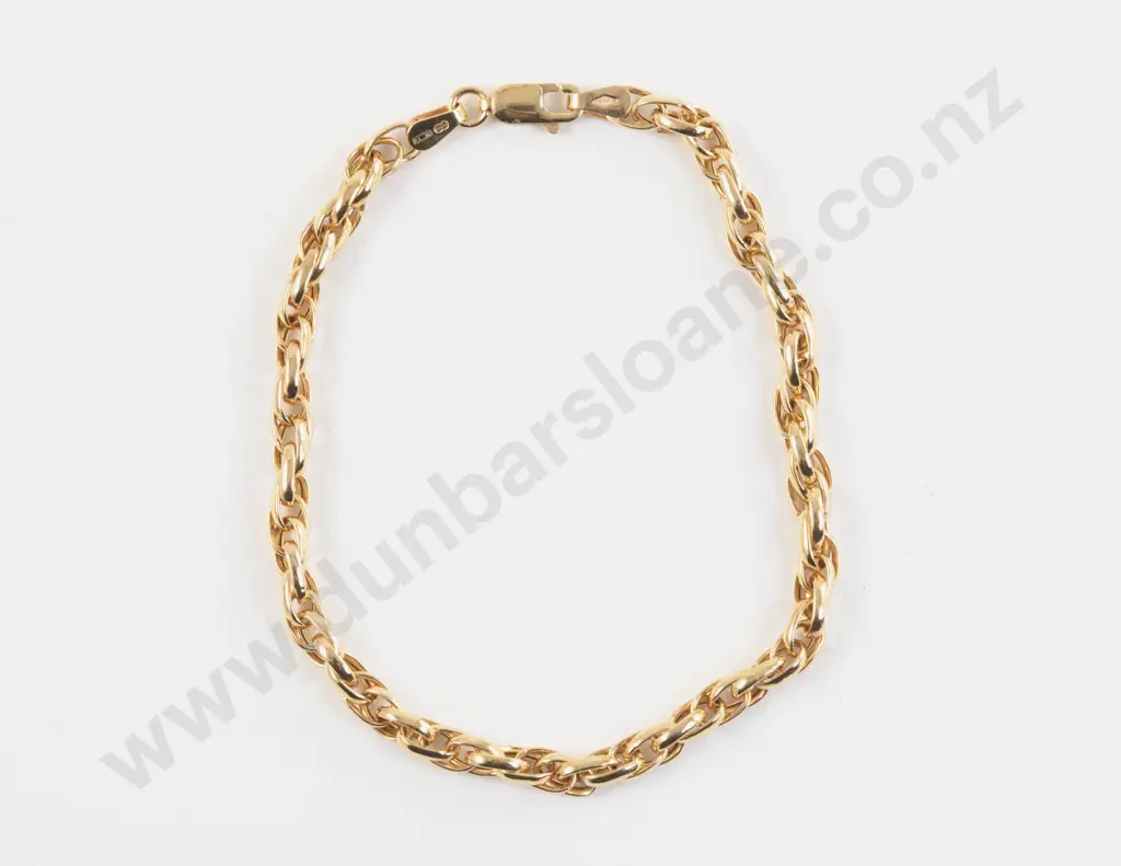 9ct Fancy Mixed Trace Link Bracelet Image 1++