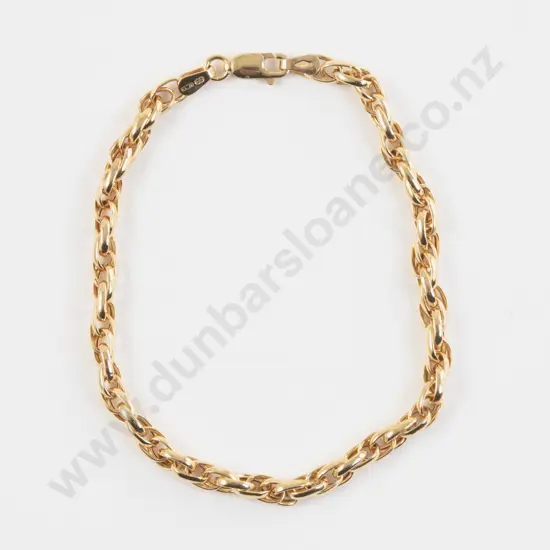 9ct Fancy Mixed Trace Link Bracelet