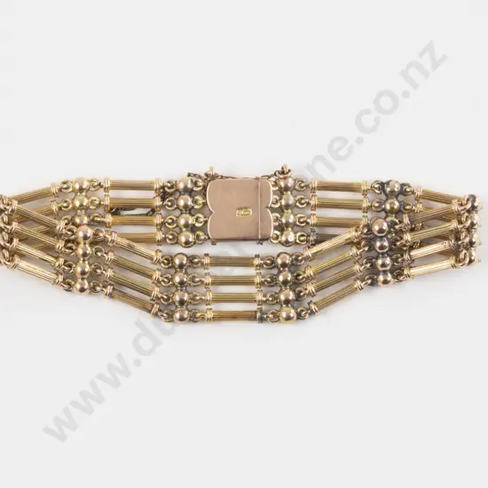 9ct Gate Link Design Bracelet