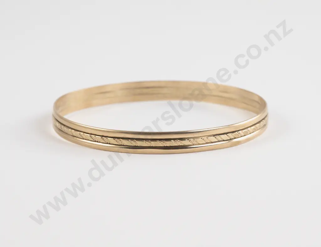 9ct Gold Bangle Image 1++