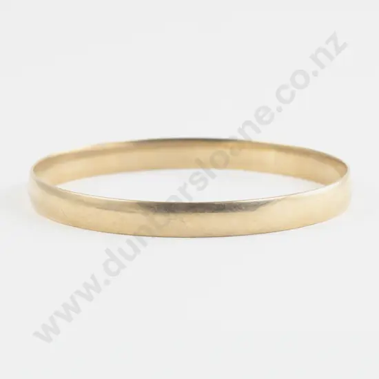 9ct Plain Bangle