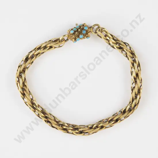 Early Victorian 9ct Multi Trace Link Bracelet