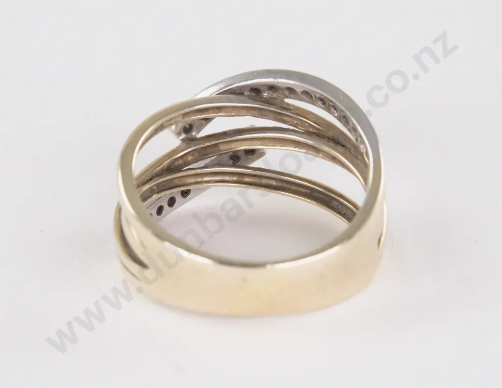 10ct 24Stone Fancy Diamond Ring Image 1++