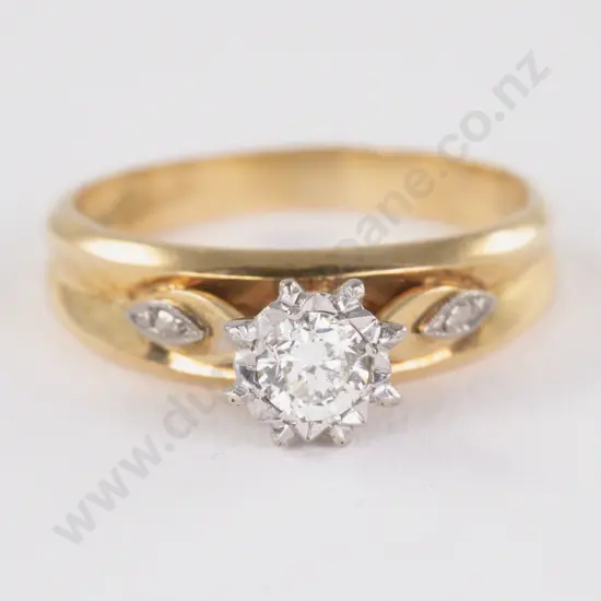 18ct Solitaire Diamond Ring