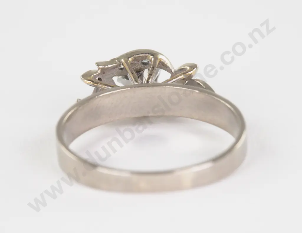 18ct White Gold Nine Stone Diamond Ring Image 1++