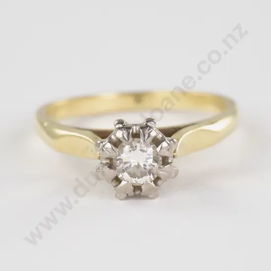 18ct Solitaire Diamond Ring