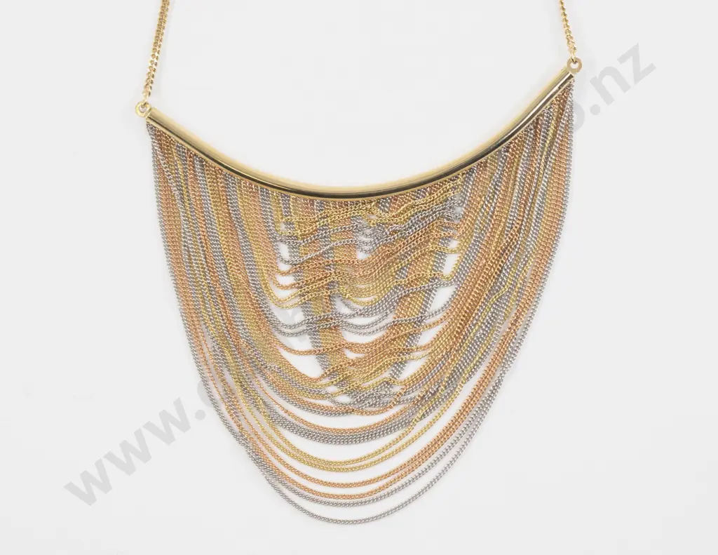 14ct Fine Multi Chain Necklet Image 1++