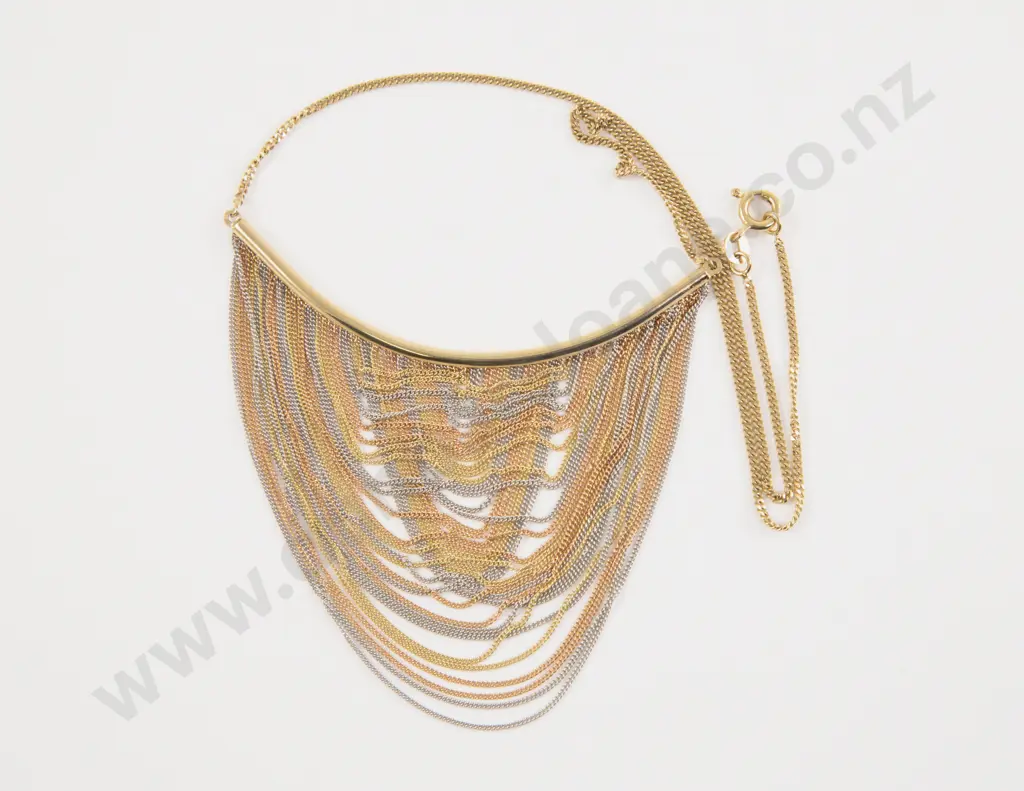 14ct Fine Multi Chain Necklet Image 1++