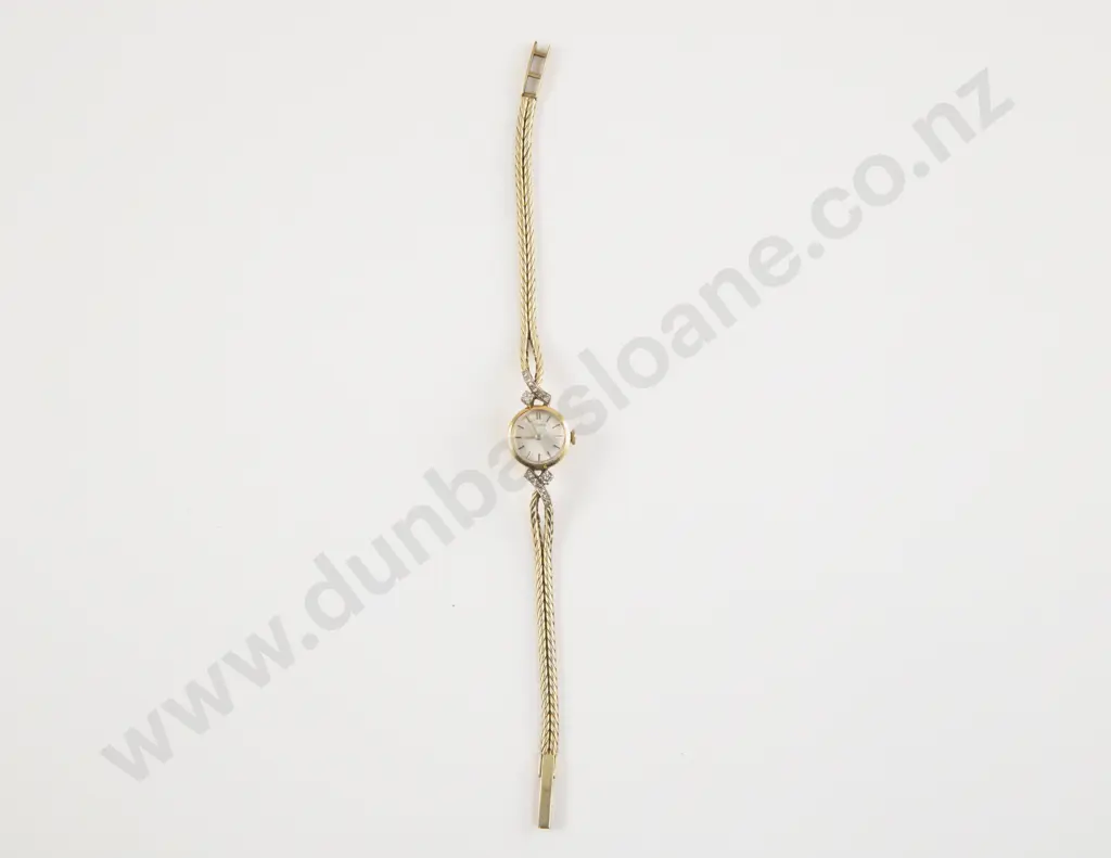 Vintage Eterna 14ct and Diamond Ladies Dress Watch Image 1++