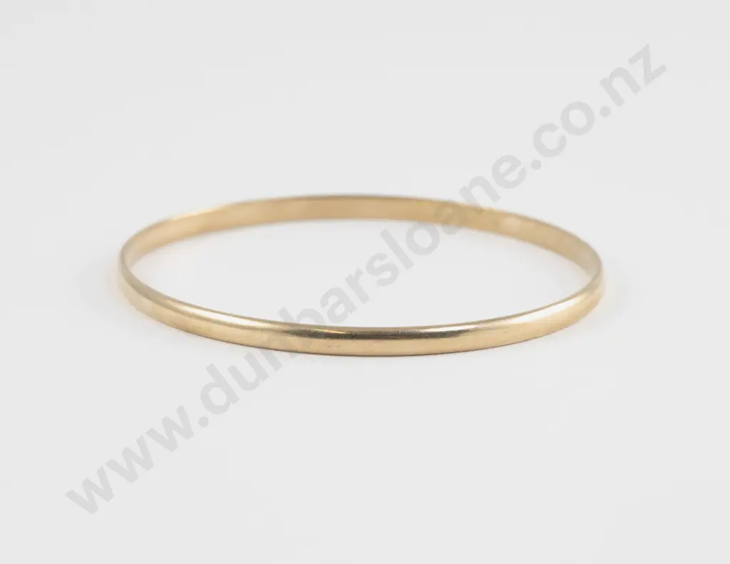 9ct Plain Bangle Image 1++