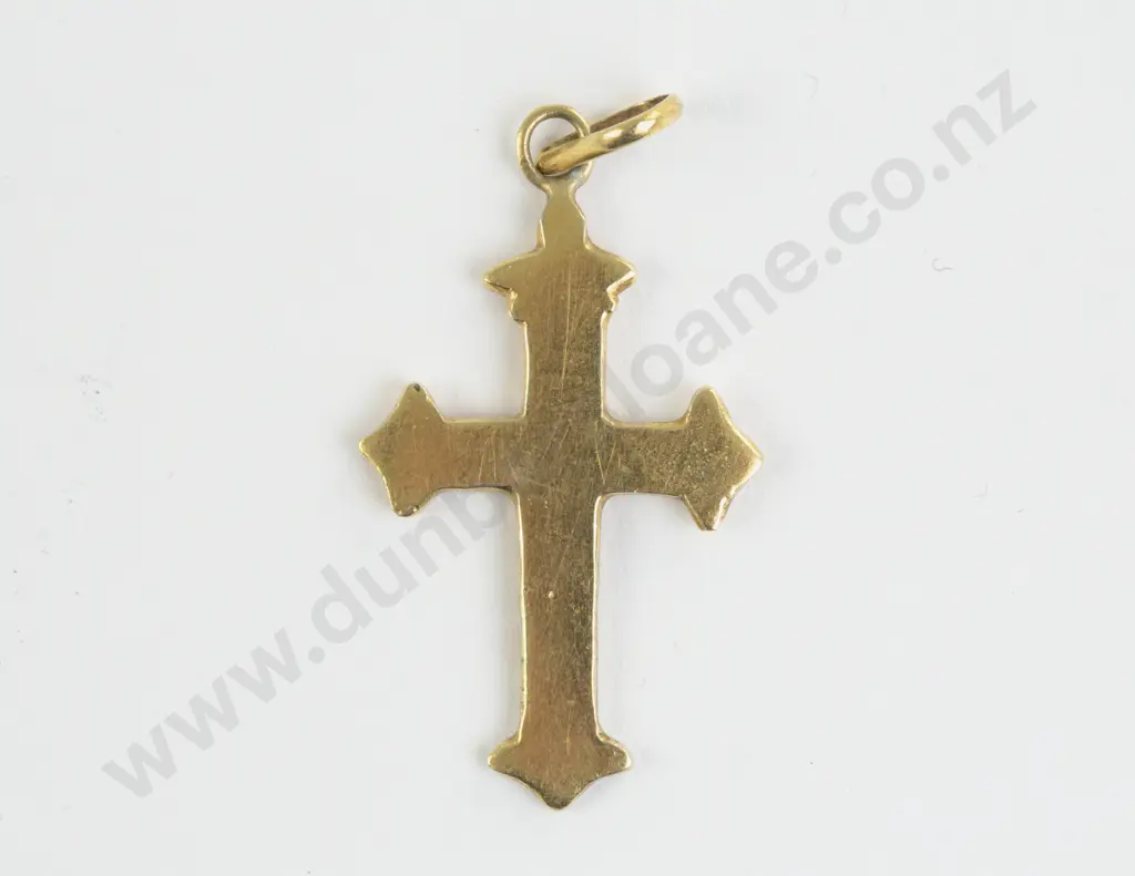 Victorian 9ct Cross Pendant Image 1++
