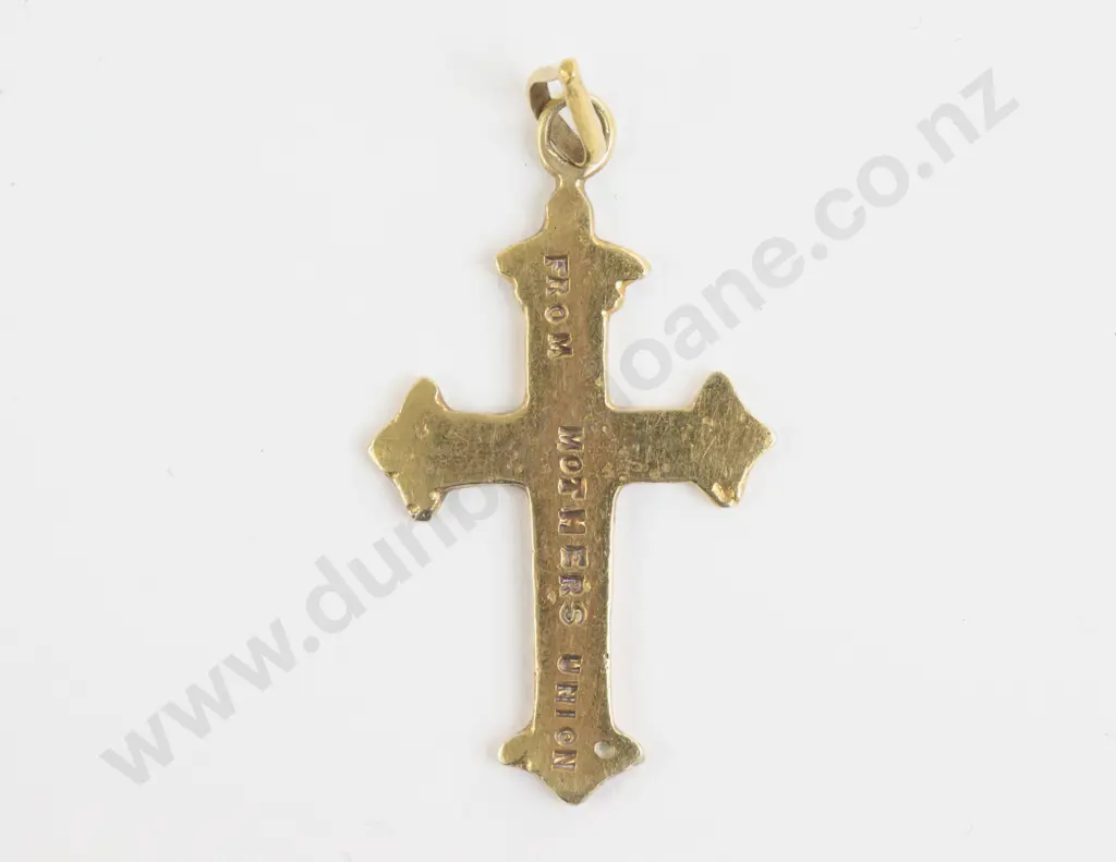 Victorian 9ct Cross Pendant Image 1++