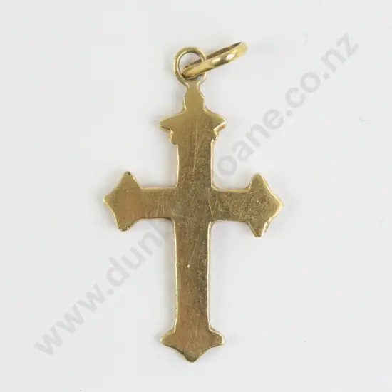 Victorian 9ct Cross Pendant