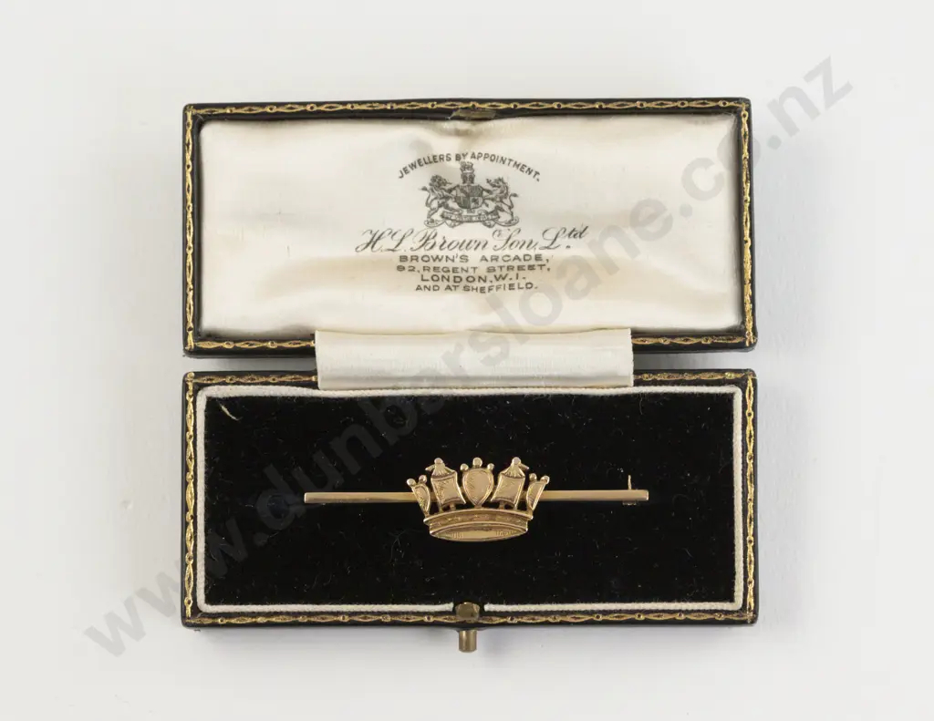 Late Victorian 18ct Naval SweetHeart Brooch Image 1++