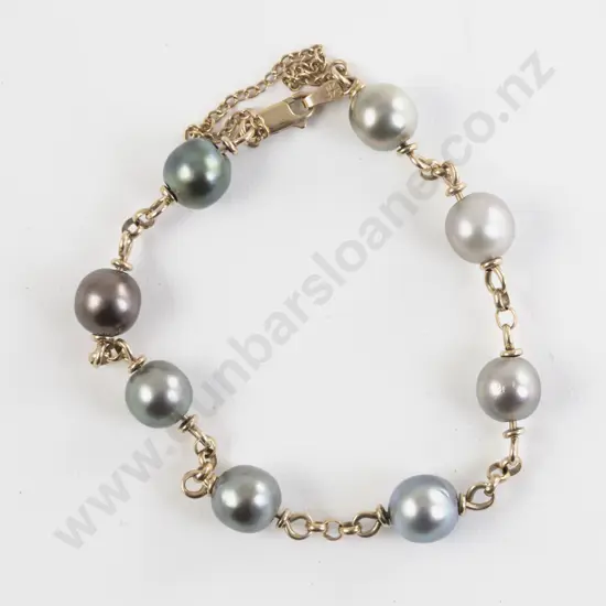 9ct Tahitian Cultured Pearl Bracelet