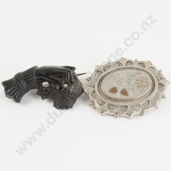 Victorian S/S Floral Target Brooch