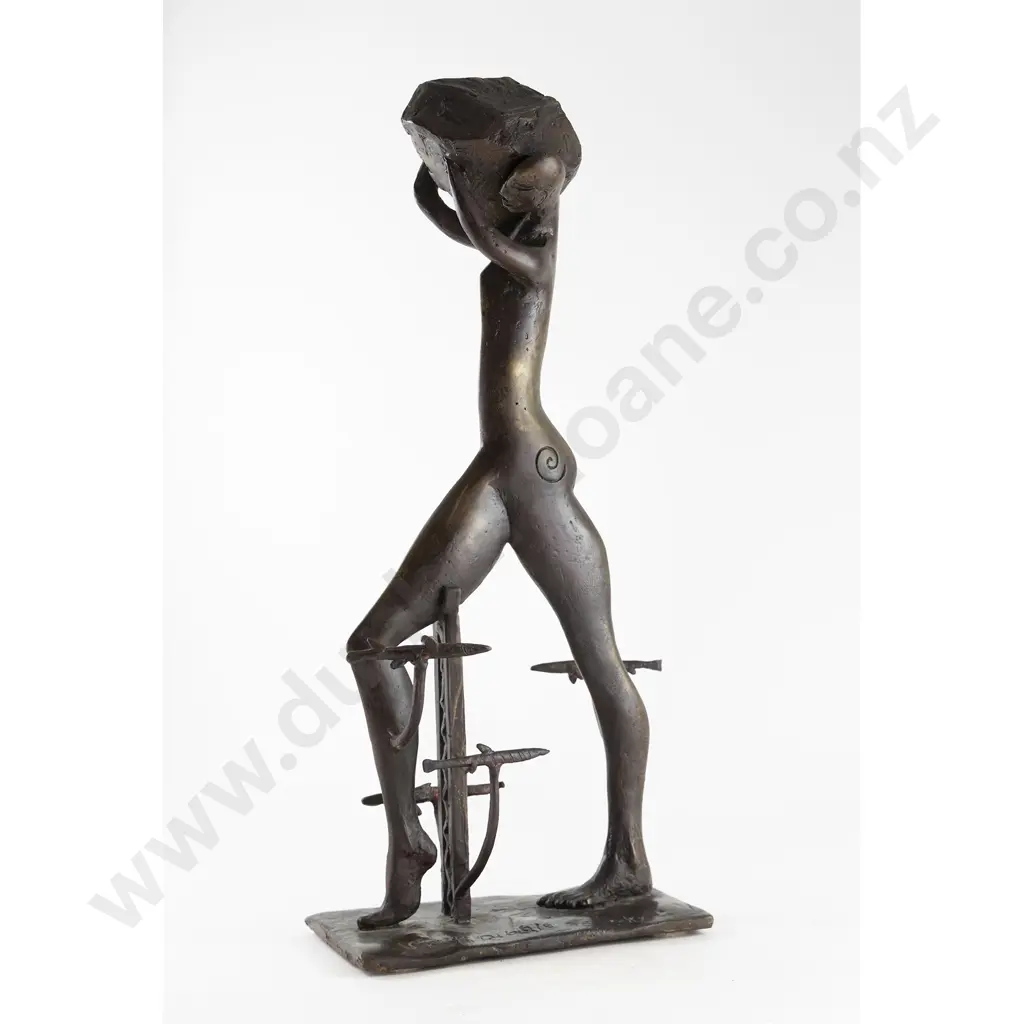 Paul Dibble - Man Crossing River with Rock Image 1++