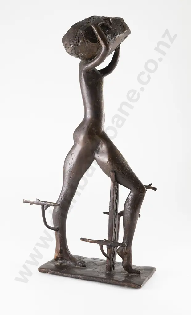 Paul Dibble - Man Crossing River with Rock Image 1++