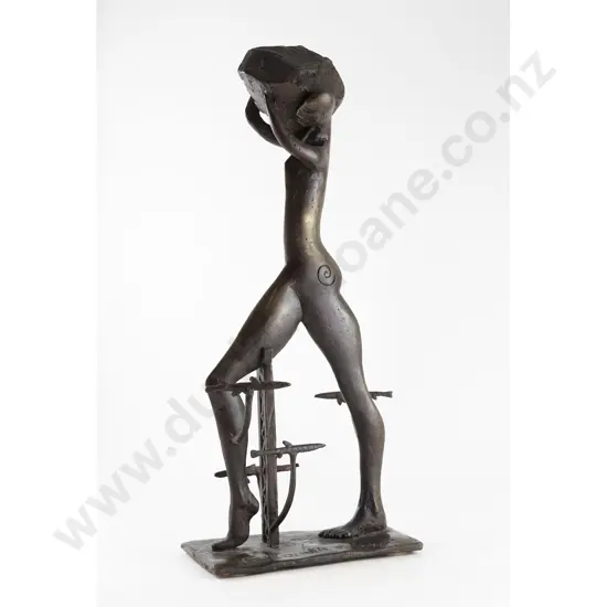 Paul Dibble - Man Crossing River with Rock