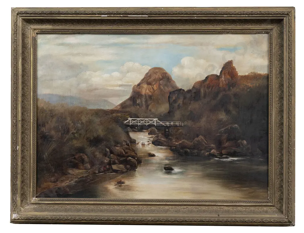 Charles Blomfield - Untitled Landscape with Bridge Image 1++