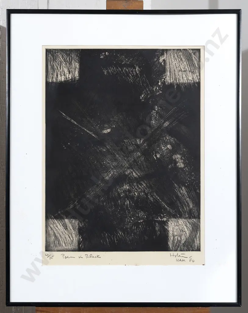 Ralph Hotere - Poem in Black Image 1++