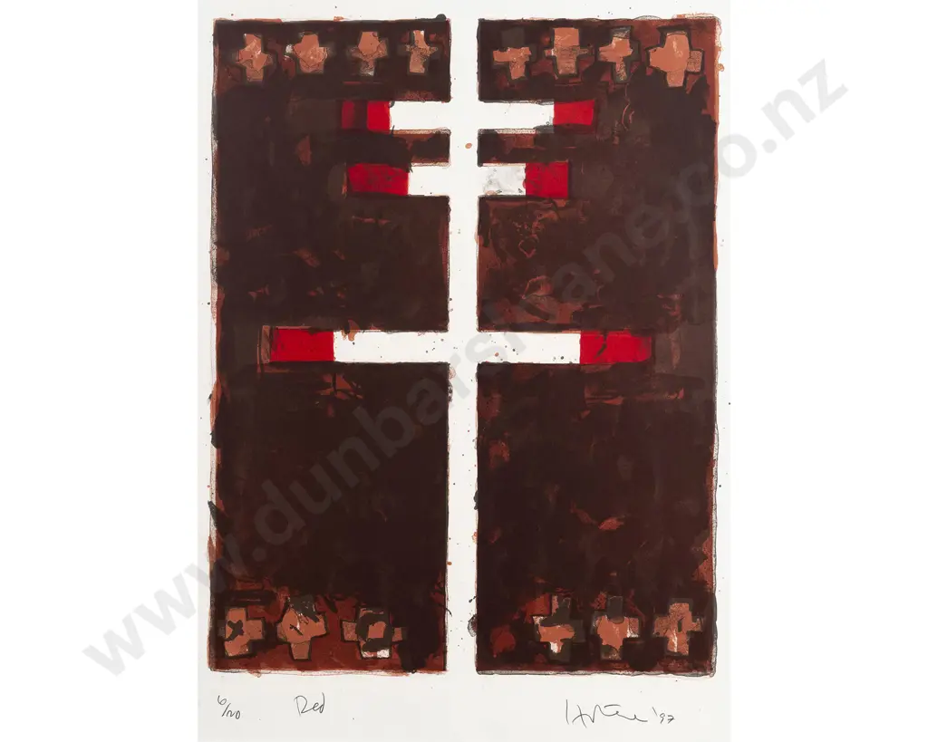 Ralph Hotere - Red Image 1++