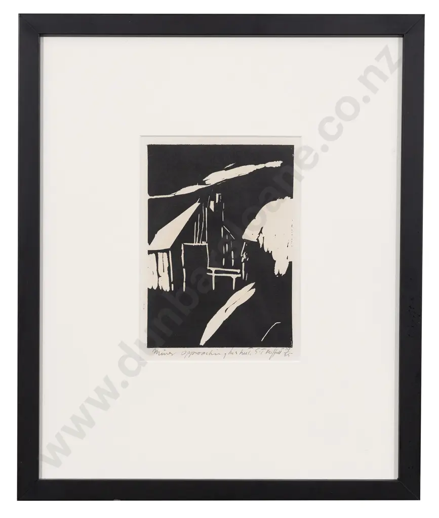 Trevor Moffitt - Miner Approaching His Hut Image 1++