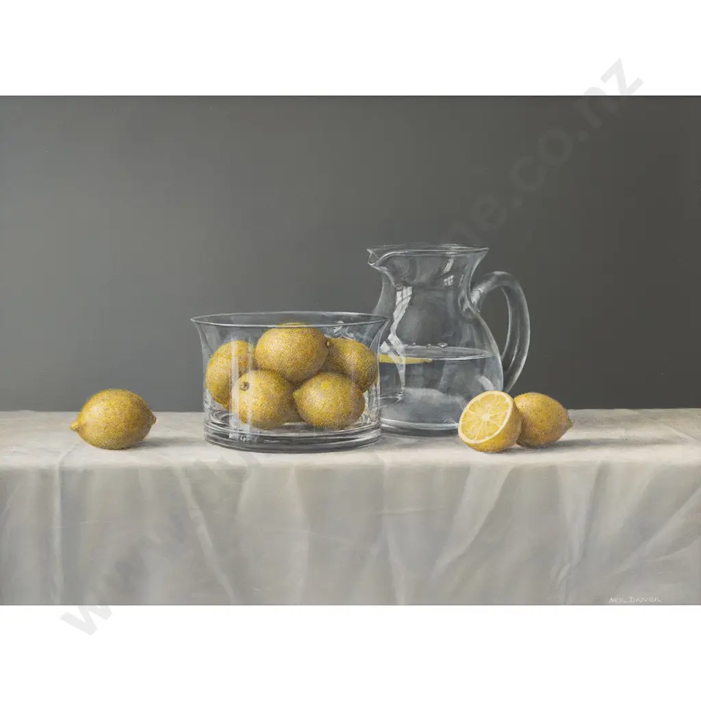 Neil Driver - Lemons in Glass Bowl Image 1++