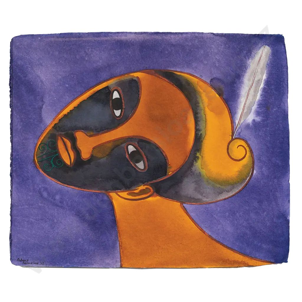 Robyn Kahukiwa - Kauwae Blue Image 1++