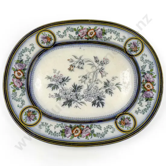 Victorian Polychrome Ashet