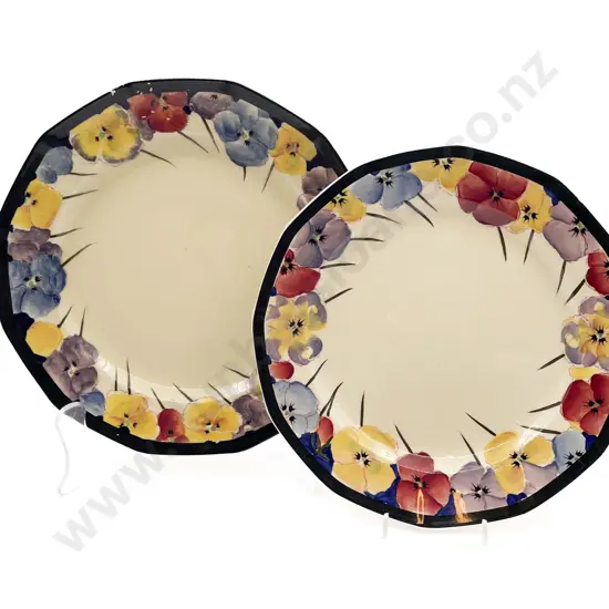 Two RD Pansies Plates