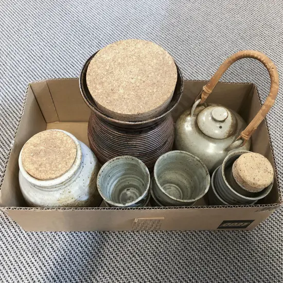 Box of Assorted NZ Pottery