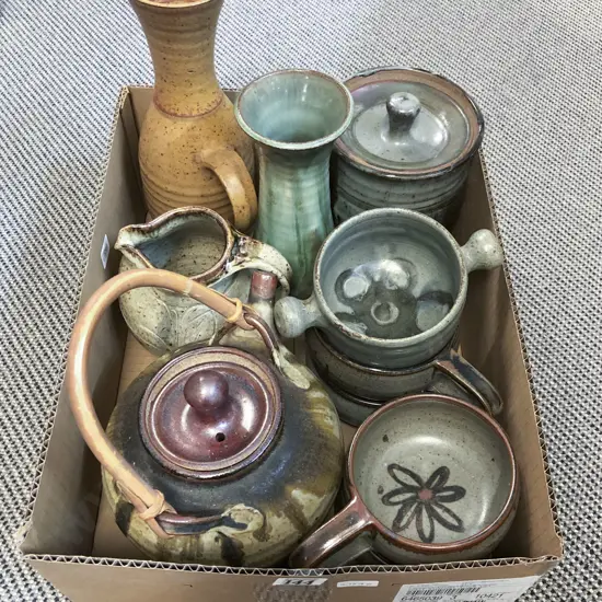 Box of Assorted NZ Pottery