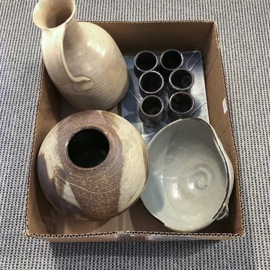 Box of Assorted NZ Pottery