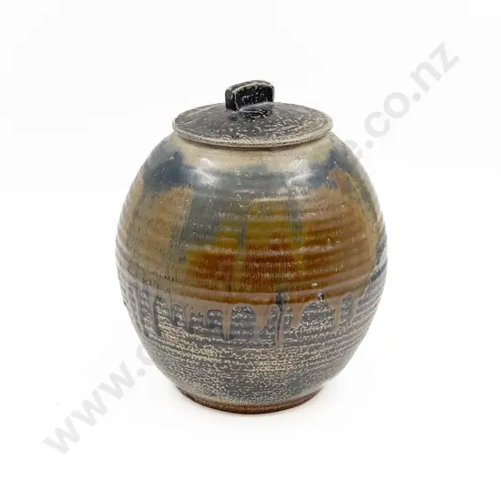 Paul Melser Salt Glazed Lidded Vase