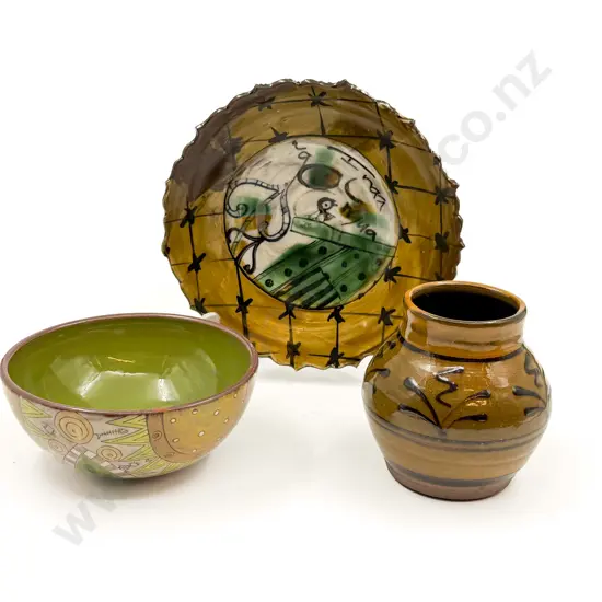 Three Pieces of NZ Pottery