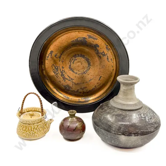 Raeburn Laird Shallow Pottery Bowl and Three Others