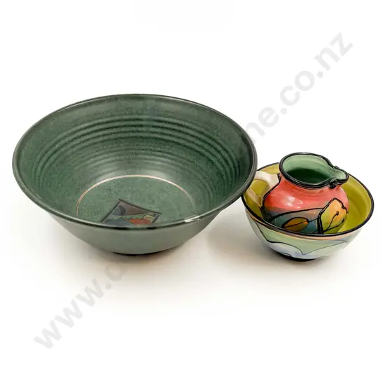 NZ Pottery Fruit Bowl and Two OThers
