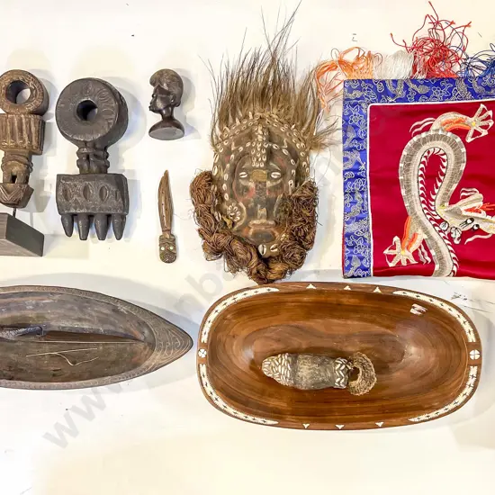 Box of Assorted Touristware and PNG Mask