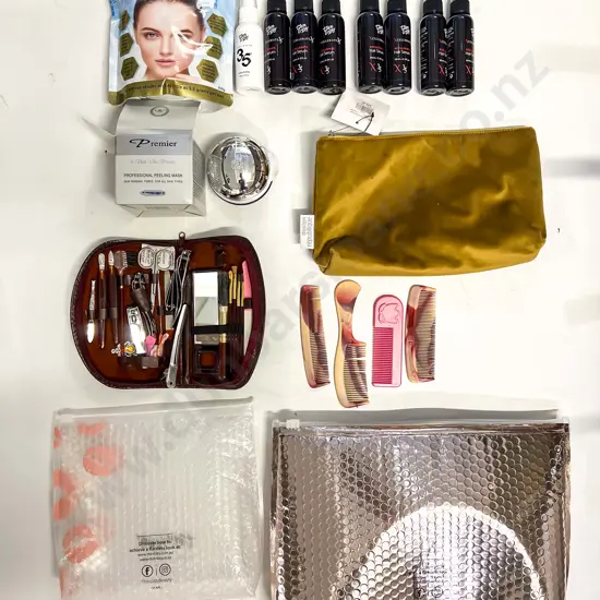 Qty of Assorted As New Self Care Products and Make-up Bags etc