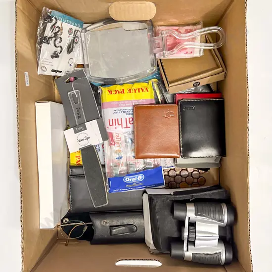 Qty of Assorted As New Items Including Wallets and Toothbrush Packs Etc