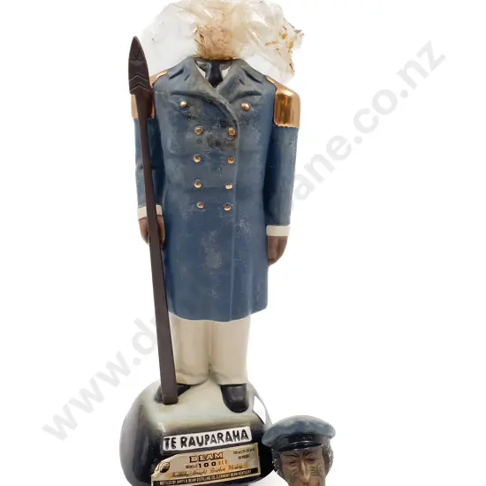 Musical Jim Beam Figural Decanter - "Te Rauparaha" (empty and stopper faults)