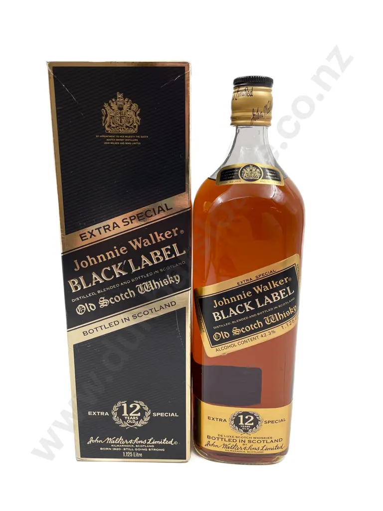 Boxed Johnnie Walker Black Label 1.125L Image 1++