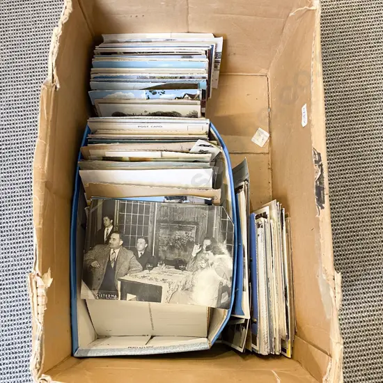 Box of Assorted Vintage Postcards