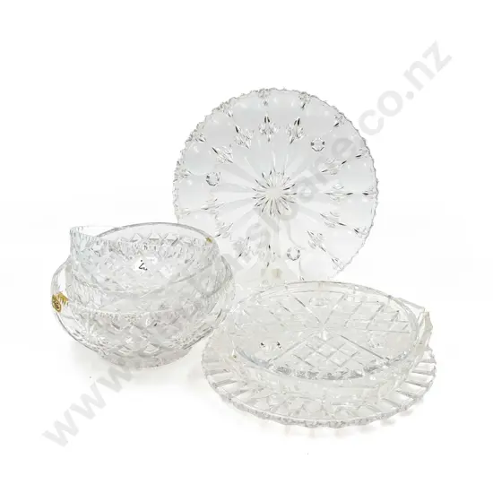 Qty of Assorted Crystal Bowls and Stands