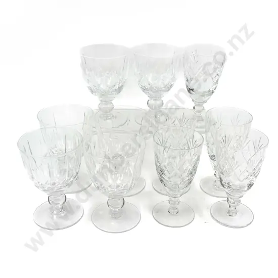 Qty of Assorted Crystal Stemmed Ware