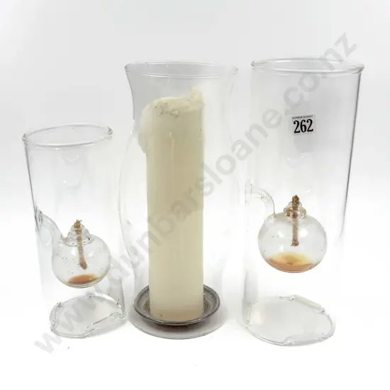 Graduated Pair of Glass Fragrance Burners and other