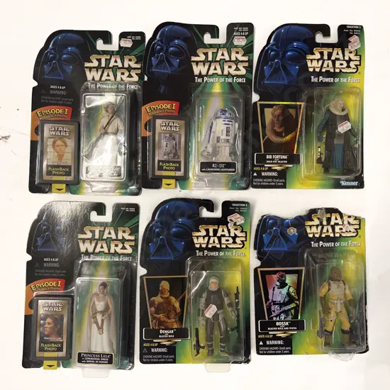 Star Wars - Episode I Flashback Photo Bubble Packs By Four and Two Other Figure